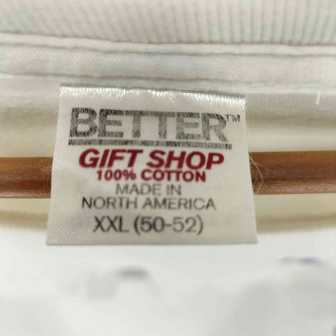 ベター BETTER GIFT SHOP ギフトショップ USA製 ロゴ プリント オーバーサイズ 半袖 Tシャツ メンズ  XXL
